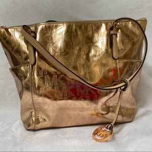 MK Metallic Copper Tote Bag